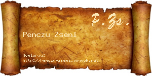 Penczu Zseni névjegykártya